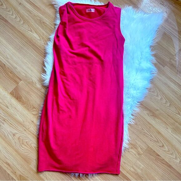 Sundays Anthropologie vintage Red Dress Sleeveless size 1 Small - Picture 1 of 4